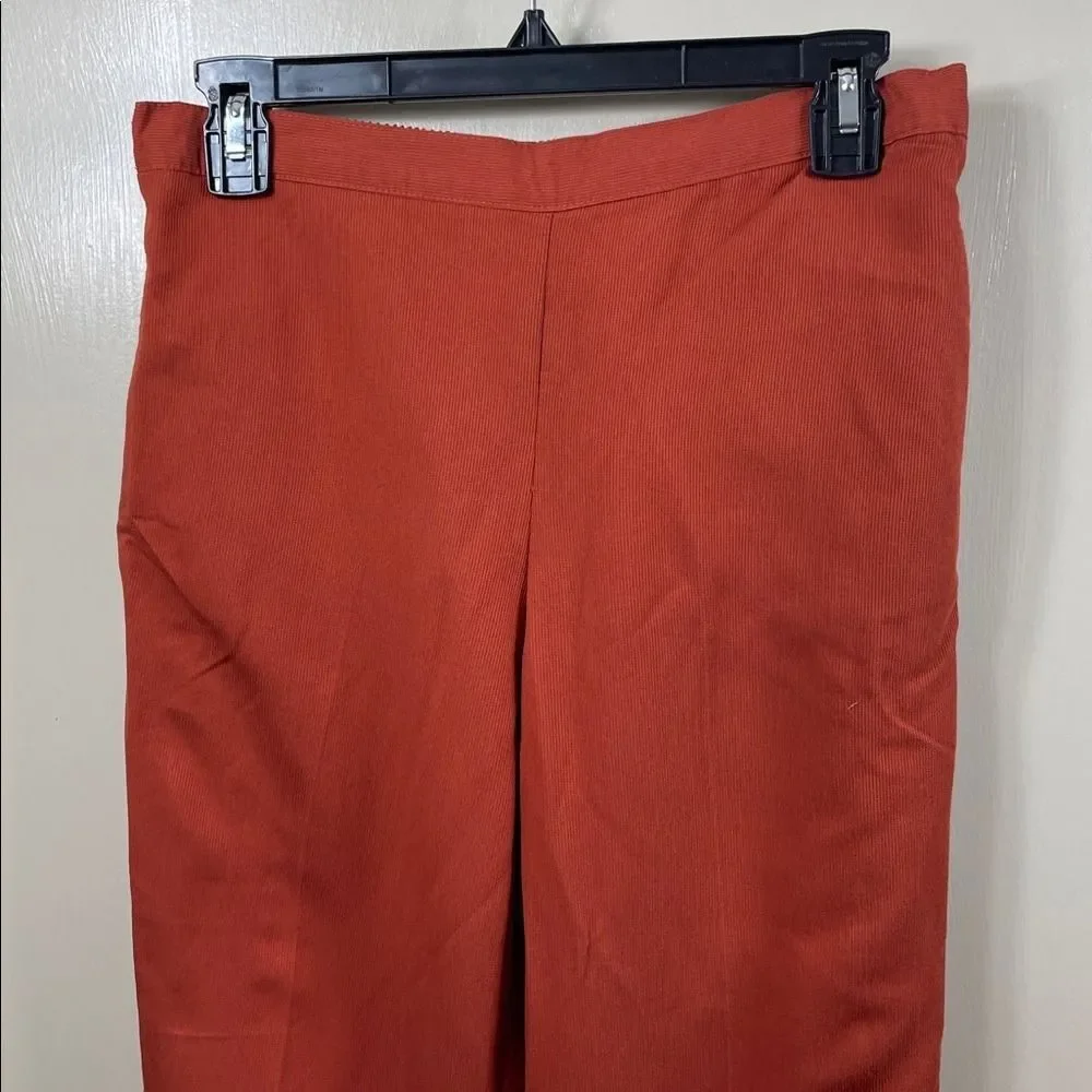 Rust‎ Colored Pants Trousers Dressy Career Wear Modern Style